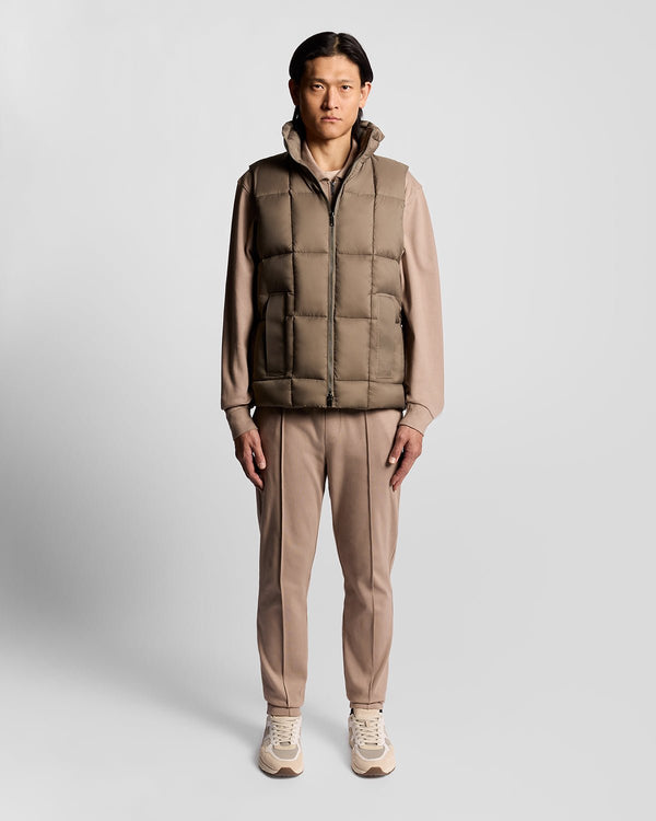 lyle & scott Square Cocoon Puffer Gilet Falcon
