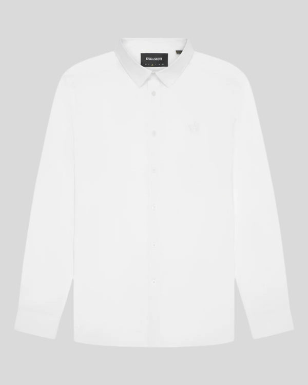 Lyle & Scott Stretch Fabric Poplin Shirt White