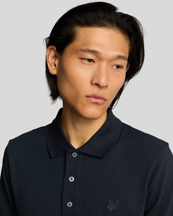 Lyle & Scott Superfine Cotton Polo Shirt Dark Navy