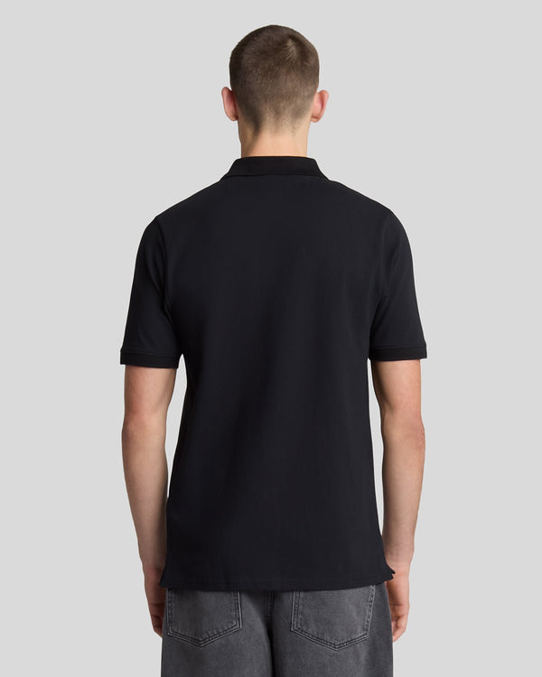 Lyle & Scott Superfine Cotton Polo Shirt Jet Black