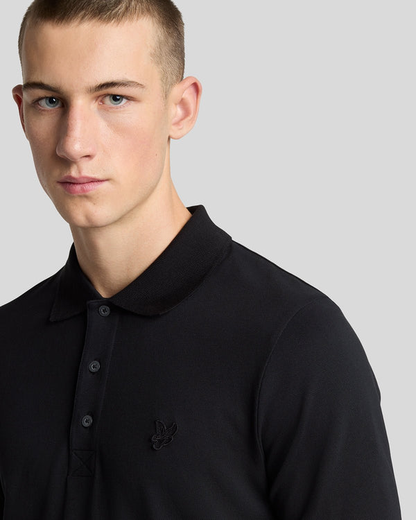 Lyle & Scott Superfine Cotton Polo Shirt Jet Black