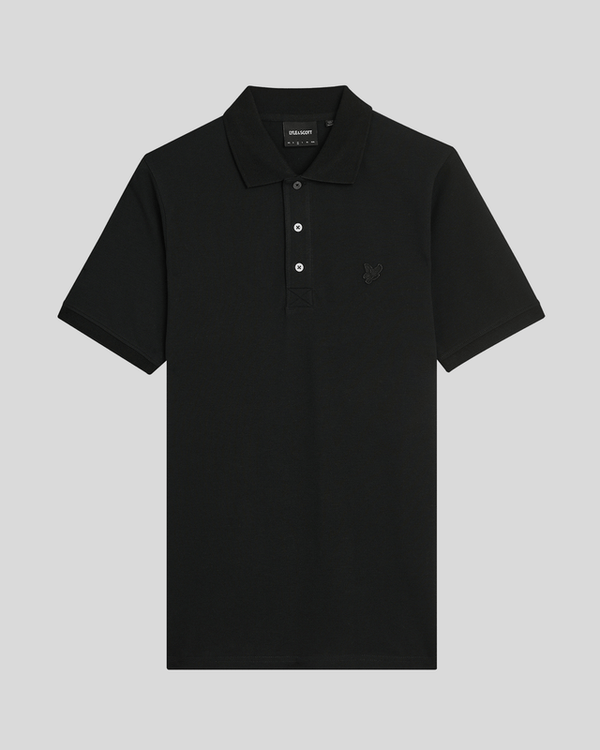 Lyle & Scott Superfine Cotton Polo Shirt Jet Black