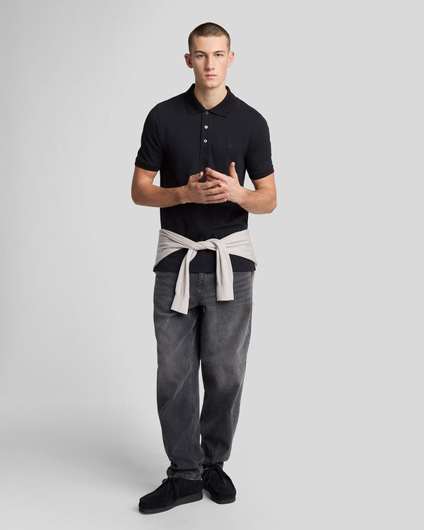 lyle & scott Superfine Cotton Polo Shirt Jet Black