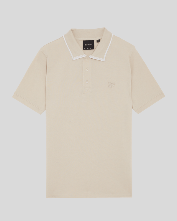 Lyle & Scott Superfine Cotton Tipped Polo Shirt Cove