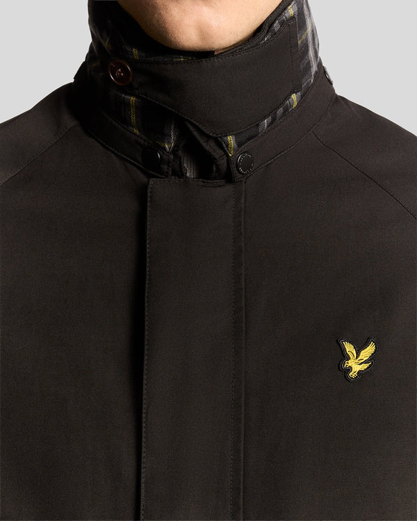 Lyle & Scott Tartan Lined Hunting Jacket Jet Black