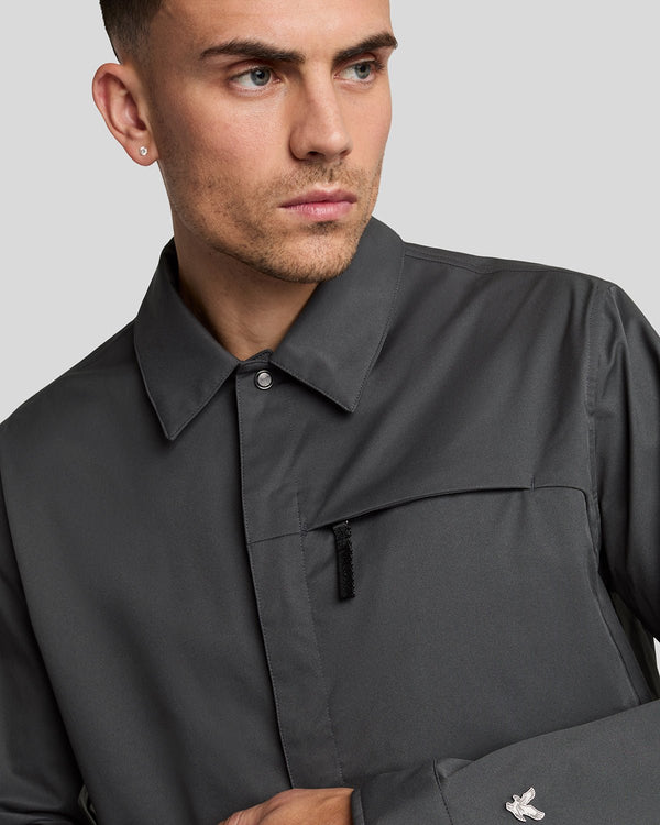 Lyle & Scott Technical Twill Overshirt Terra Nova