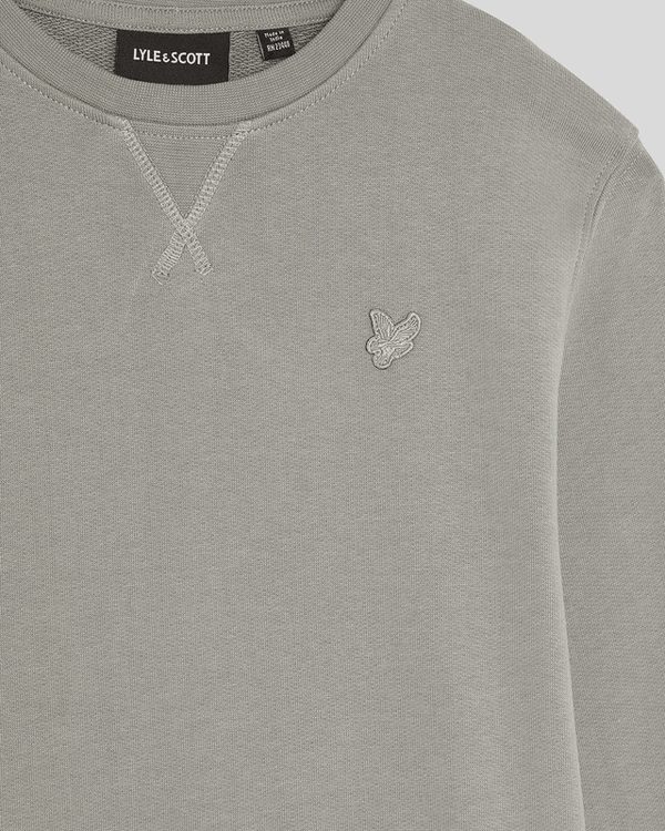 Lyle & Scott Tonal Crew Neck Sweatshirt Sharkskin