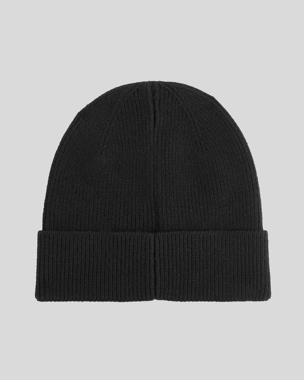 lyle & scott Tonal Eagle Beanie Jet Black
