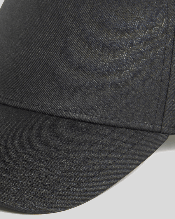 Lyle & Scott Tonal Monogram Baseball Cap Jet Black