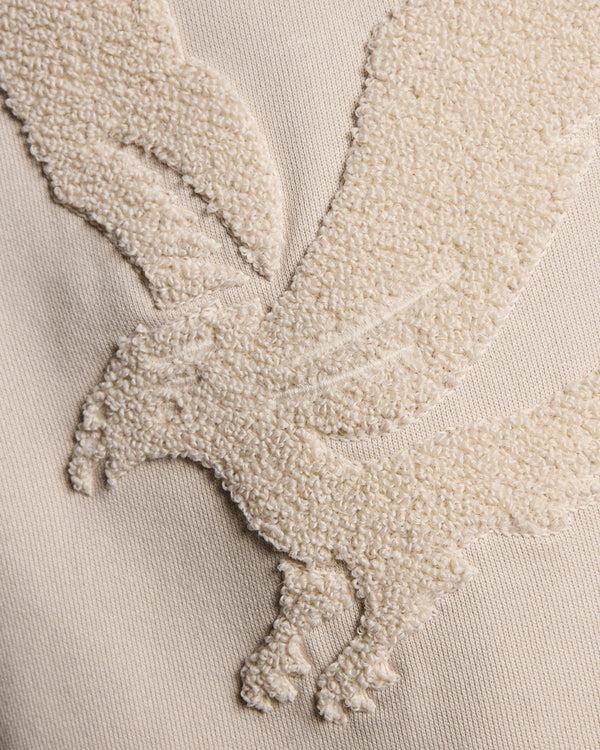 Lyle & Scott Towelling Eagle Hoodie Putty