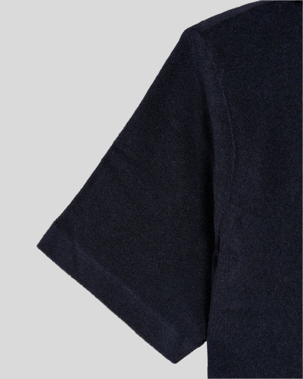 Lyle & Scott Towelling Polo Shirt Dark Navy