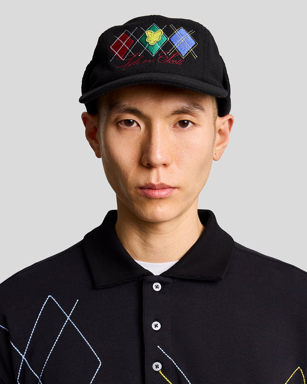 Lyle & Scott Trapper Hat Jet Black