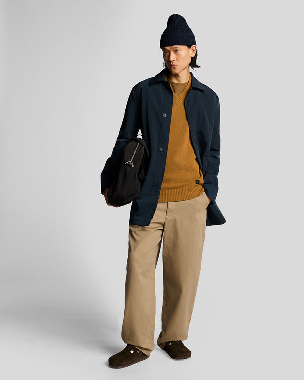 lyle & scott V Neck Knit Jumper Golden Heather