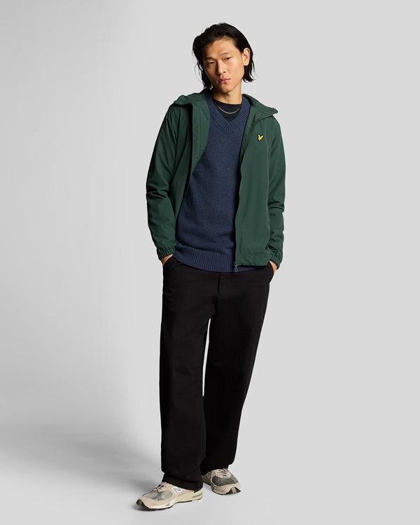 lyle & scott V Neck Knit Jumper Navy Heather