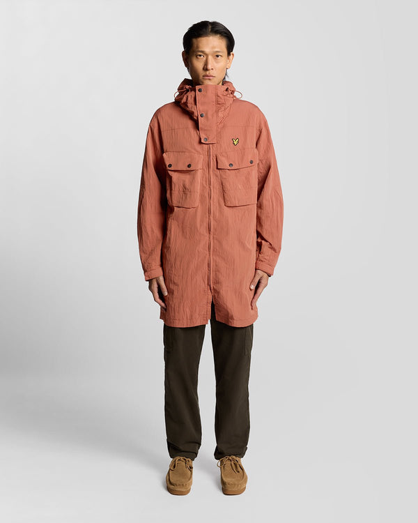 lyle & scott Water Resistant Guard Parka Brick