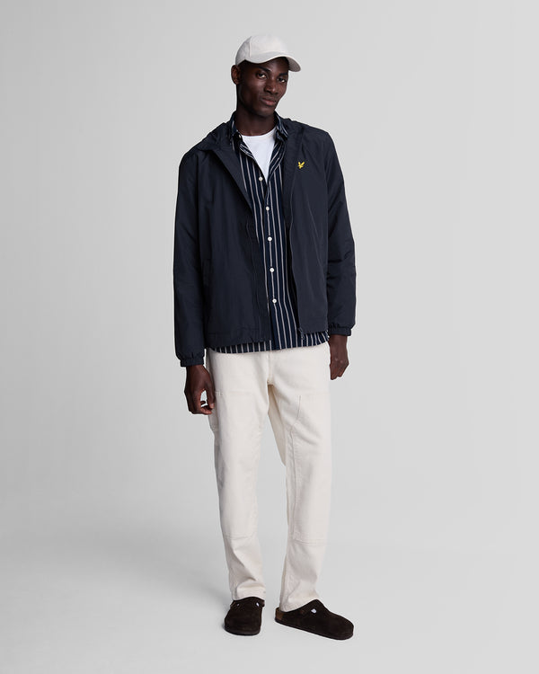 lyle & scott Water Resistant Hooded Jacket Dark Navy