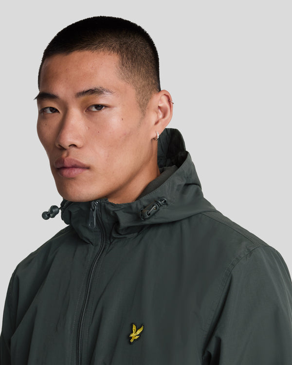 Lyle & Scott Water Resistant Hooded Jacket Gunmetal
