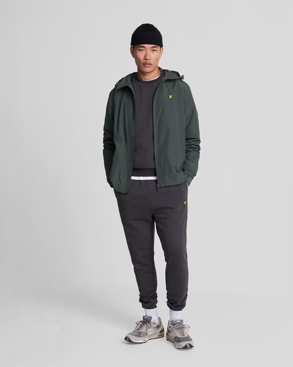 lyle & scott Water Resistant Hooded Jacket Gunmetal