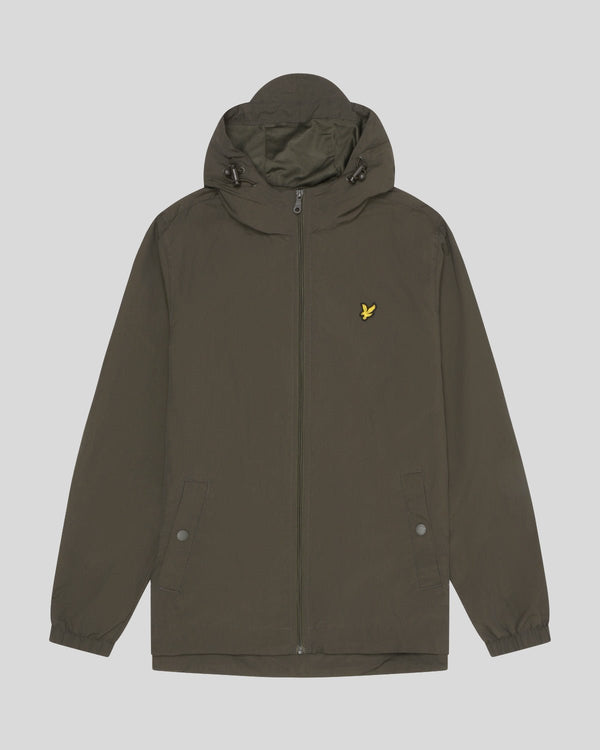 Lyle & Scott Water Resistant Hooded Jacket Olive