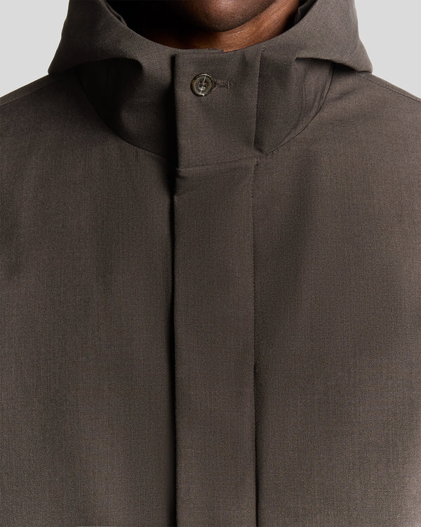 Lyle & Scott Waterproof Mac Raincoat Charcoal Marl