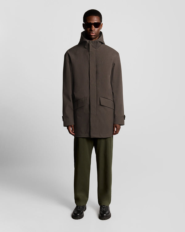 lyle & scott Waterproof Mac Raincoat Charcoal Marl