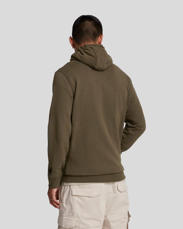 Lyle & Scott Zip Through Hoodie Olive