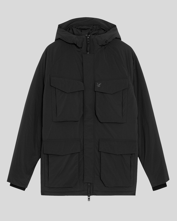 Lyle & Scott Military Inspired Insulated Parka Black Ice