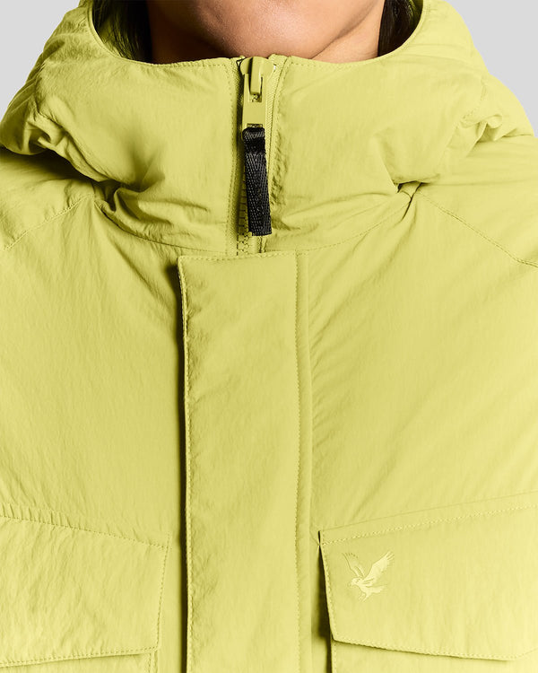 Lyle & Scott Military Inspired Insulated Parka Pale Willow