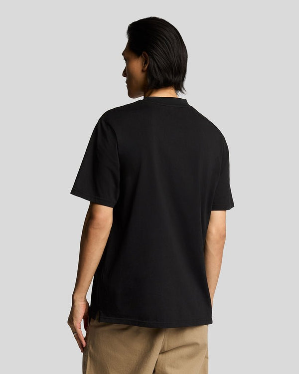 Lyle & Scott Oversized Cotton Crew Neck T-Shirt Jet Black