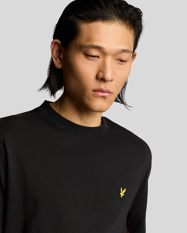 Lyle & Scott Oversized Cotton Crew Neck T-Shirt Jet Black