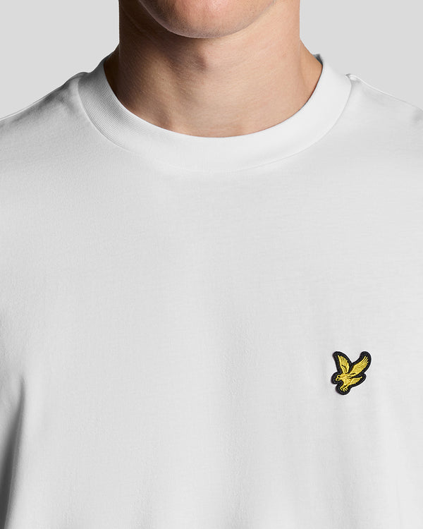 Lyle & Scott Oversized Cotton Crew Neck T-Shirt White