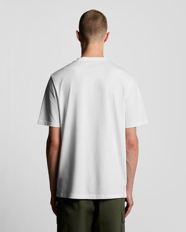 Lyle & Scott Oversized Cotton Crew Neck T-Shirt White