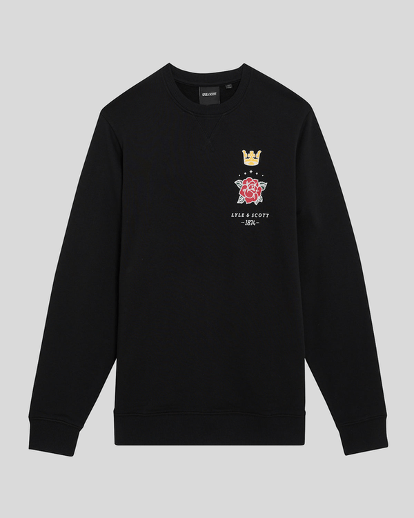 Lyle & Scott Pub Graphic Crew Neck Sweatshirt Jet Black