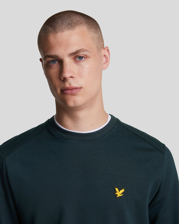 Lyle & Scott Sports Crew Neck Fly Fleece Sweatshirt Dark Navy