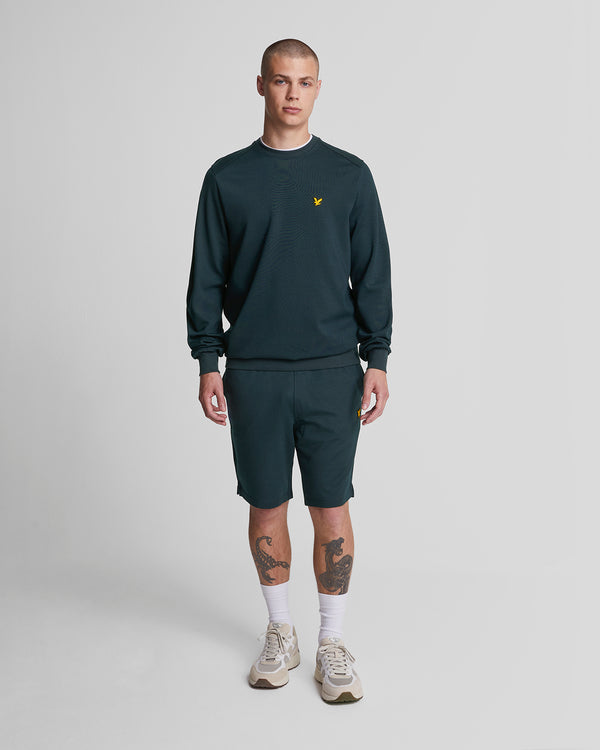 lyle & scott Sports Crew Neck Fly Fleece Sweatshirt Dark Navy