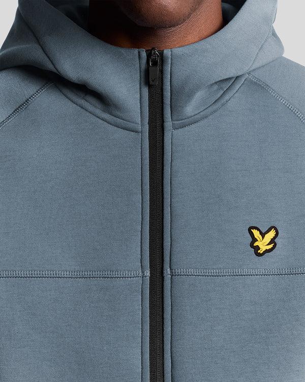 Lyle & Scott Sports Neoprene Zip Hoodie Steel Indigo Marl