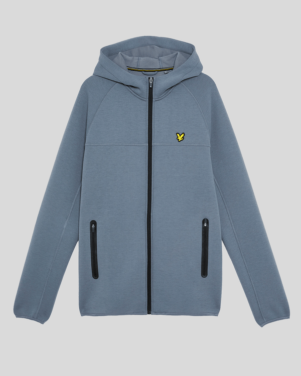 Lyle & Scott Sports Neoprene Zip Hoodie Steel Indigo Marl