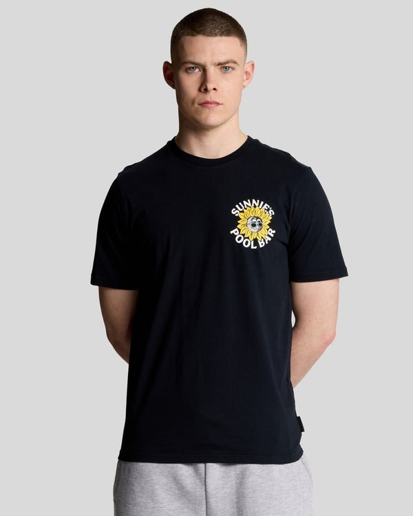 lyle & scott Sunnies Pool Bar Graphic T-Shirt Dark Navy