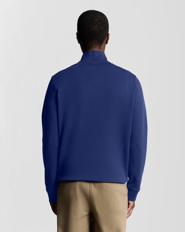 Lyle & Scott Superfine Cotton 1/4 Zip Sweatshirt Blueprint