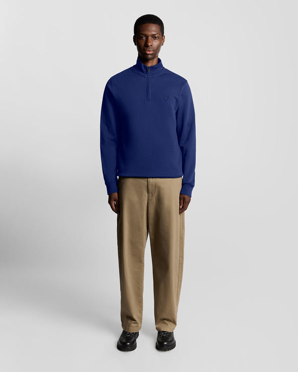 lyle & scott Superfine Cotton 1/4 Zip Sweatshirt Blueprint