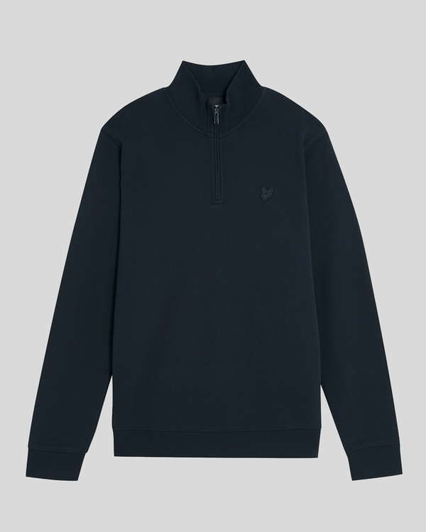 Lyle & Scott Superfine Cotton 1/4 Zip Sweatshirt Dark Navy
