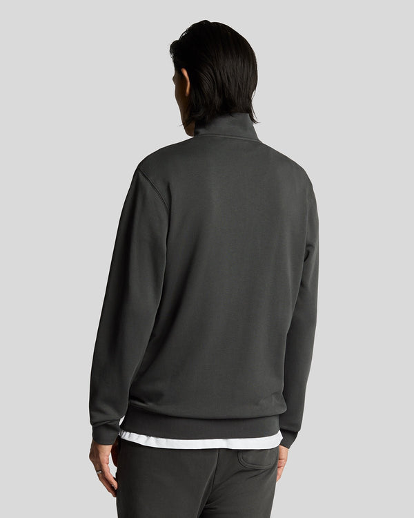 Lyle & Scott Superfine Cotton 1/4 Zip Sweatshirt Gunmetal
