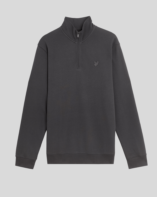 Lyle & Scott Superfine Cotton 1/4 Zip Sweatshirt Gunmetal