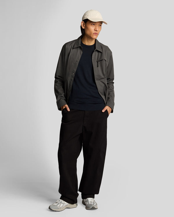 lyle & scott Superfine Cotton Crew Neck Jumper Dark Navy