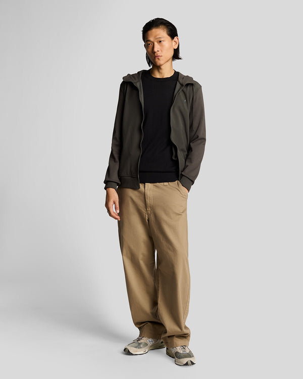 lyle & scott Superfine Cotton Crew Neck Jumper Jet Black