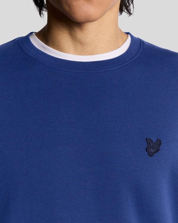 Lyle & Scott Superfine Cotton Crew Neck Sweatshirt Blueprint