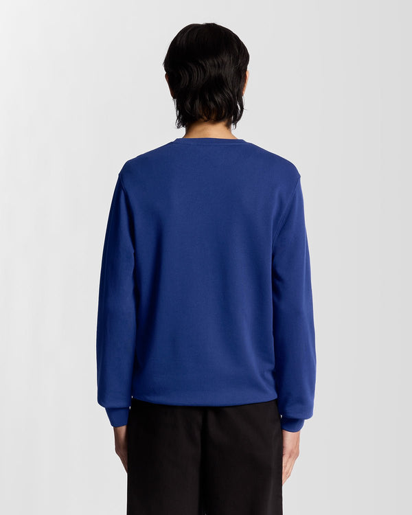 Lyle & Scott Superfine Cotton Crew Neck Sweatshirt Blueprint