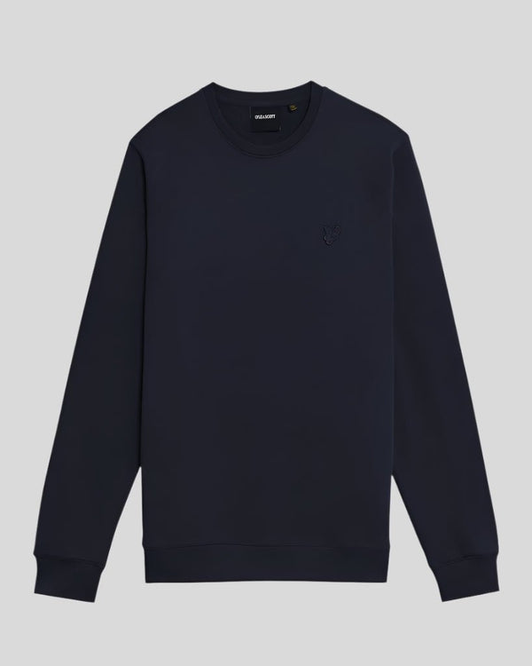 Lyle & Scott Superfine Cotton Crew Neck Sweatshirt Dark Navy