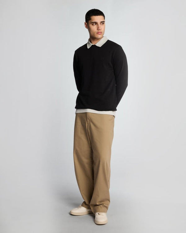 lyle & scott Superfine Cotton Crew Neck Sweatshirt Jet Black