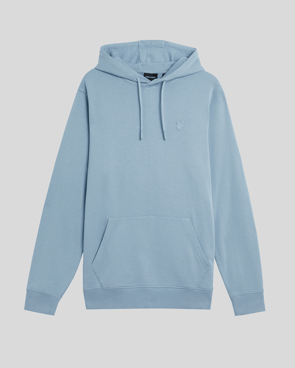 Lyle & Scott Superfine Cotton Loopback Hoodie Blue Ash
